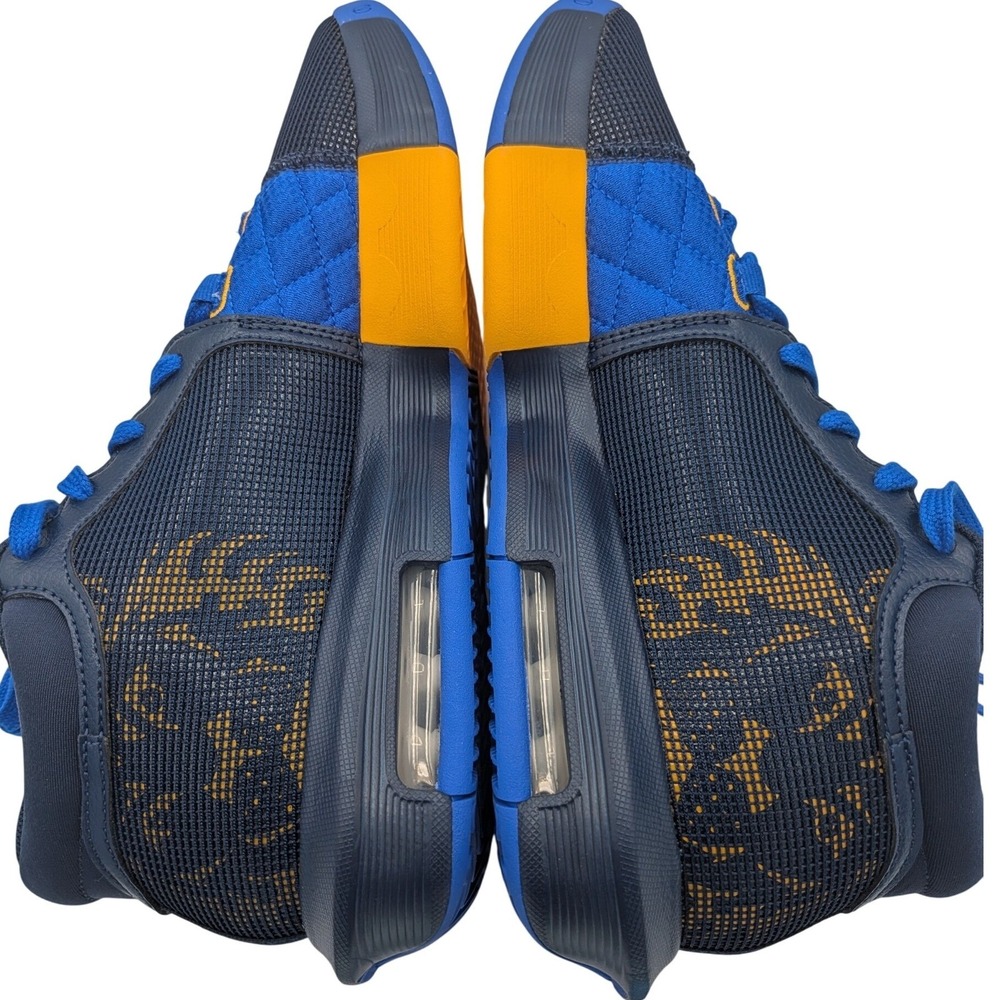 Nike Lebron Soldier‎ XIII 11 Men's Basketball Shoes Navy Blue Orange Lion Logo - Picture 8 of 14